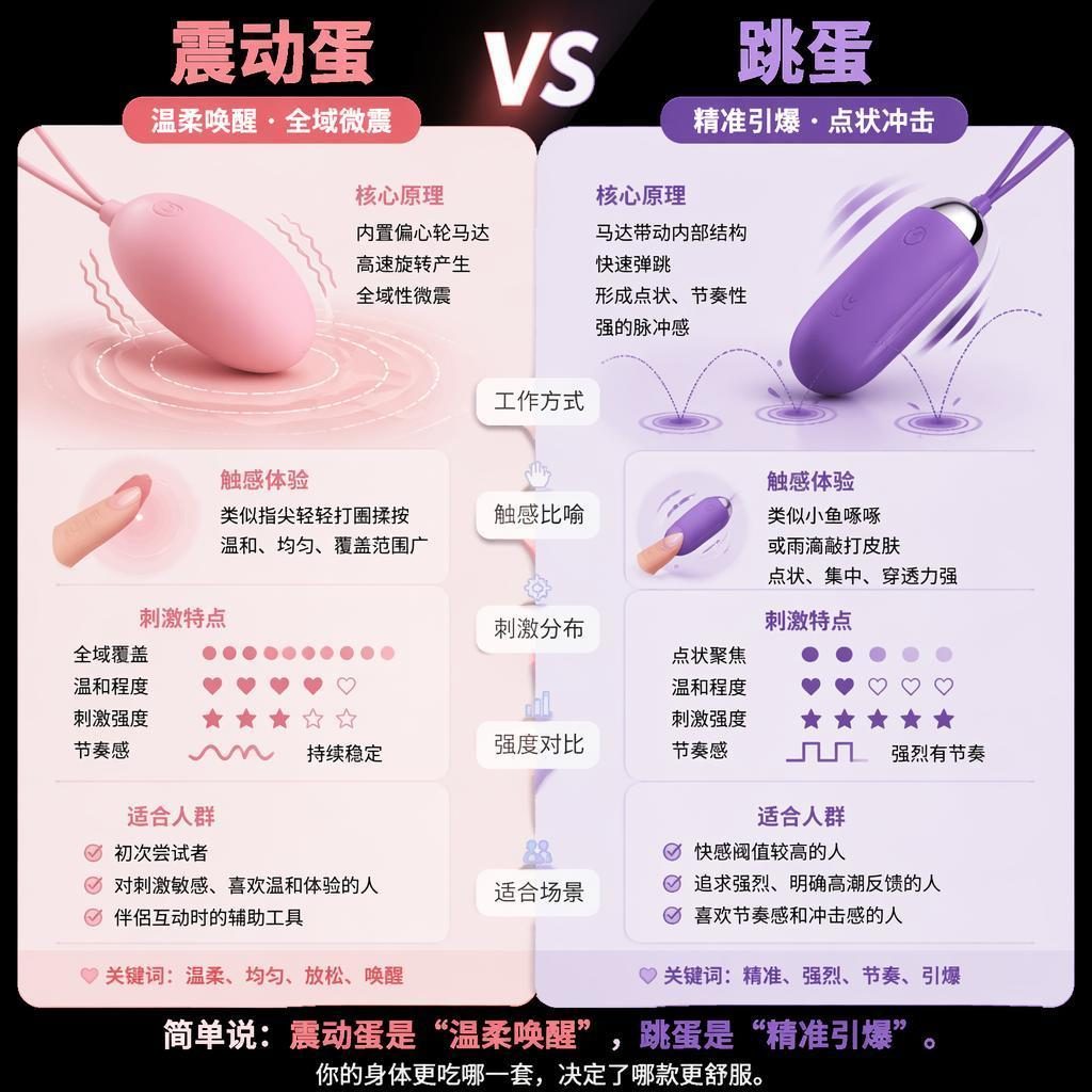 深色信息图:选购跳蛋的三大硬指标,马达频率范围、医用硅胶材质与静音防水等级
